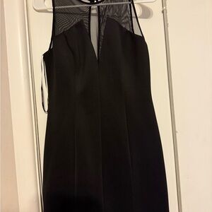 Vince Camuto Black Halter Sheath Dress
